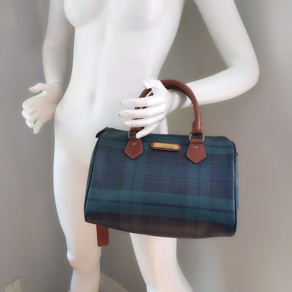 Polo Ralph Lauren Handbags - Vtg Polo Ralph Lauren Tartan Plaid Speedy Boston